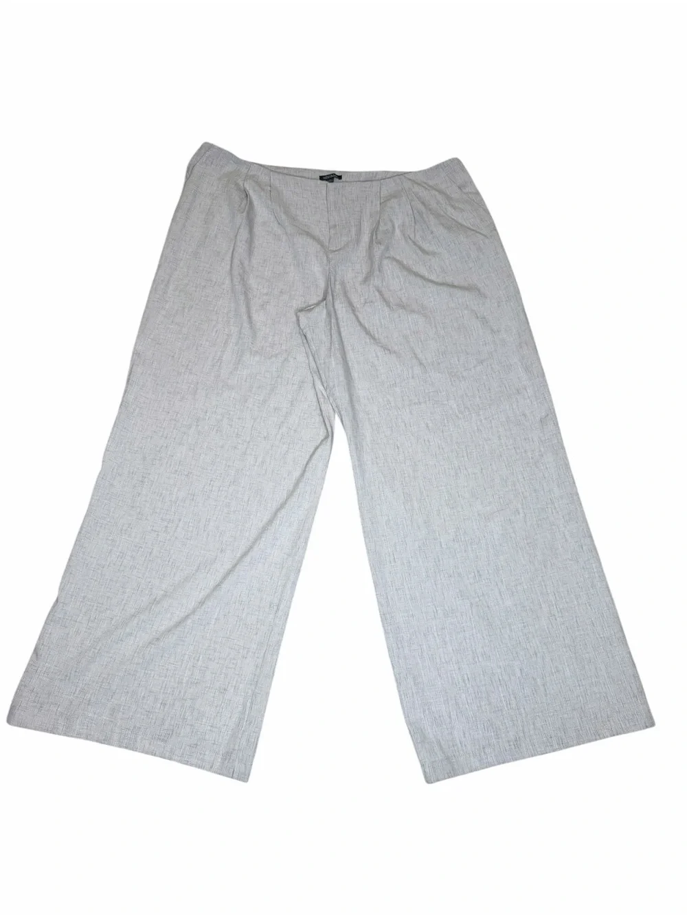Wild Fable NWT Beige Linen Look Wide Leg Cropped Pants Size 16